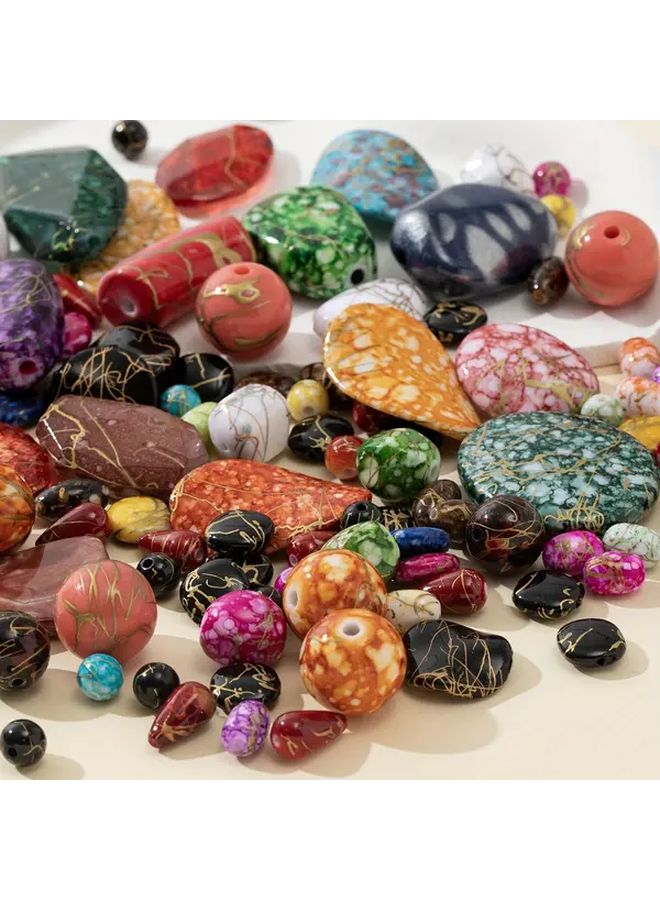 Mixed Color Irregular Shape Beads For DIY Jewelry Making And Handcrafts - Image 2